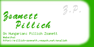 zsanett pillich business card